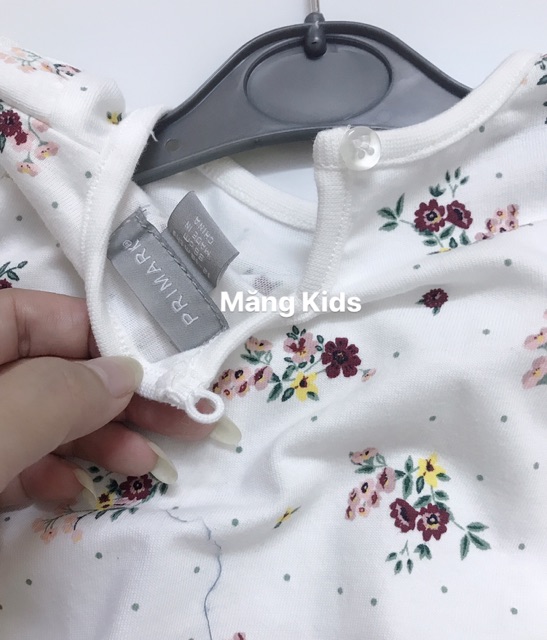 Sét Váy Yếm Hoa Nhí Jean Xanh Primark