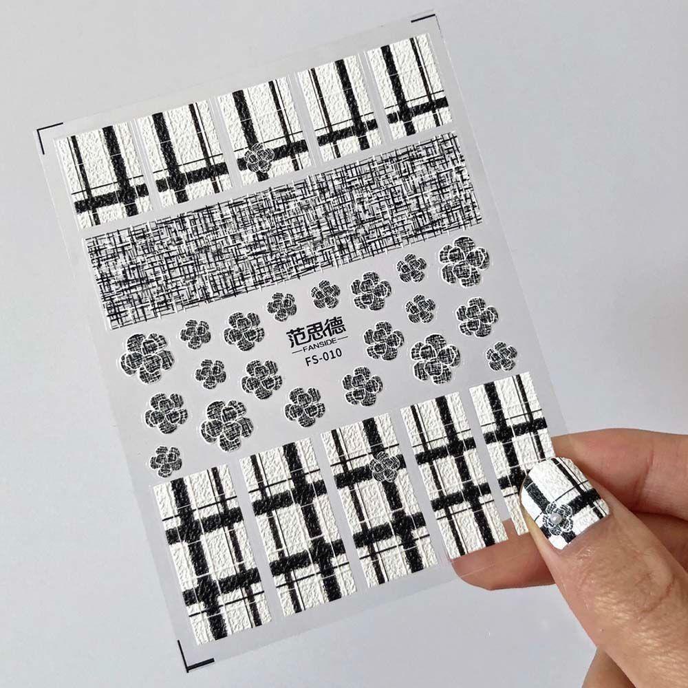 Miếng Dán Trang Trí Móng Tay Kiểu Cổ Điển Thời Trang