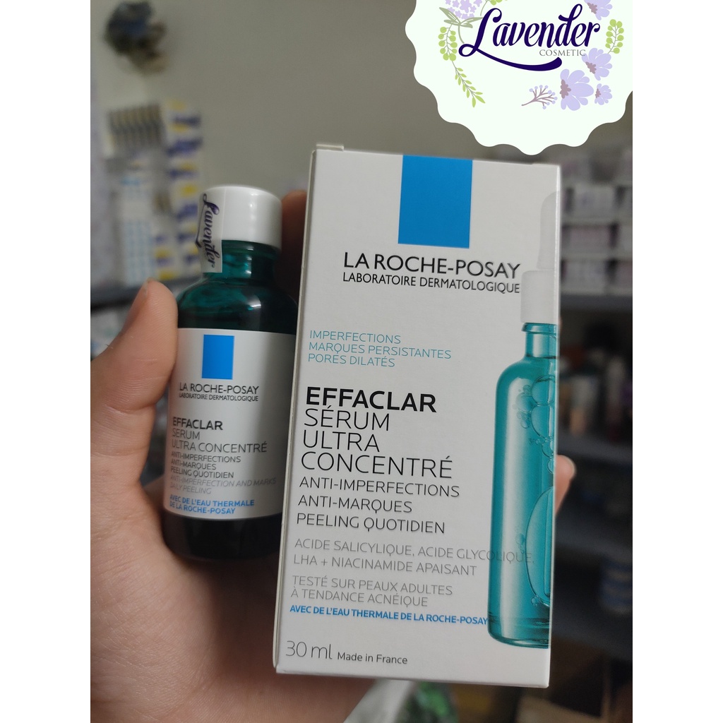 DATE T10/2023 Tinh chất giảm mụn hỗ trợ thu nhỏ lỗ chân lông La Roche-Posay Effaclar Ultra Concentrated Serum