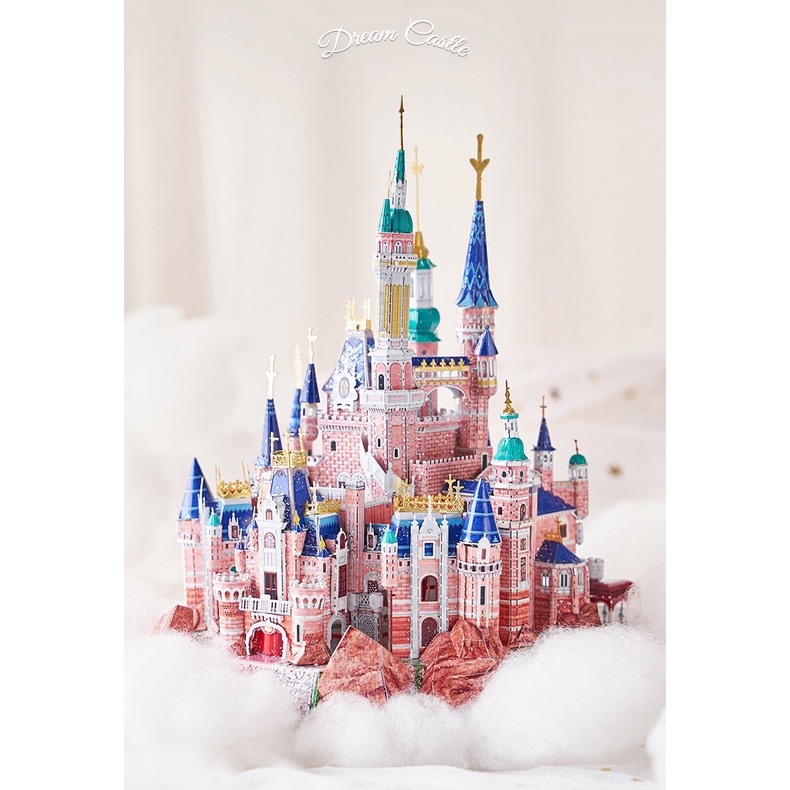 Mô hình lắp ráp kim loại lâu đài disney Dream Castle-tặng ngay một mẫu tự chọn 100k đón giáng sinh