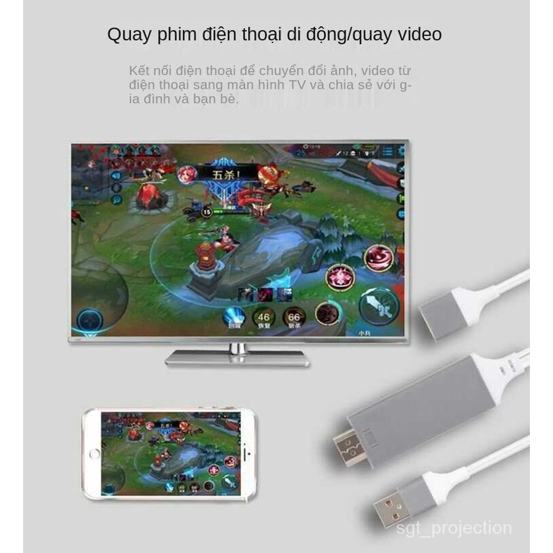 SGT Cáp hdmi type c iphone lightning micro iphone android dây cable kết nối điện thoại FULL HD với tivi máy chiếu