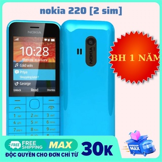 Điện thoại 2 sim nokia 220 giá rẻ bảo hành 12 tháng