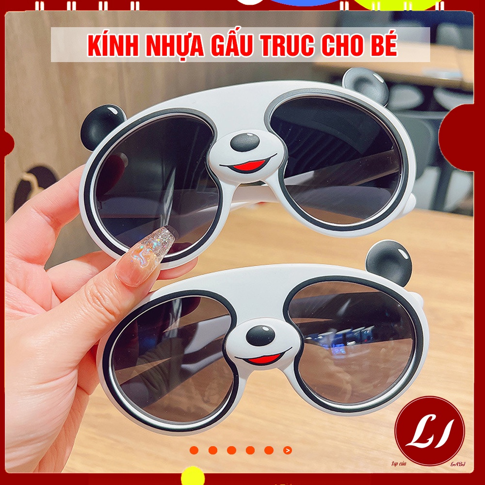 Kính nhựa GẤU TRÚC dễ thương cho bé trai, bé gái