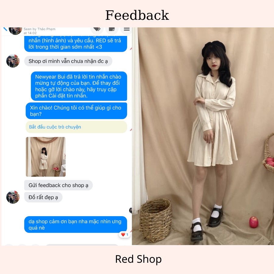 Đầm dáng xoe xếp ly JUMM27966 Redshop Official Store