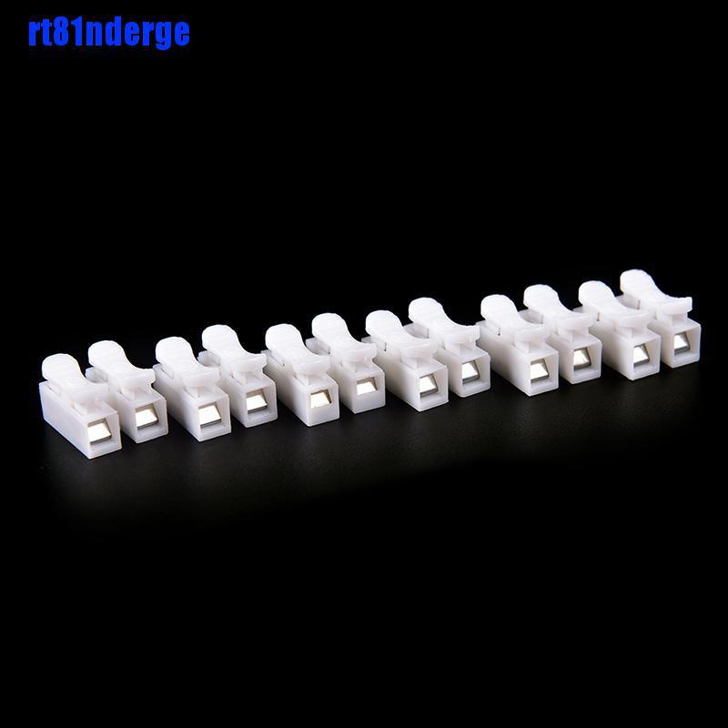 Set 30 Đầu Nối Tự Khóa Dây Cáp 2Pin Màu Trắng