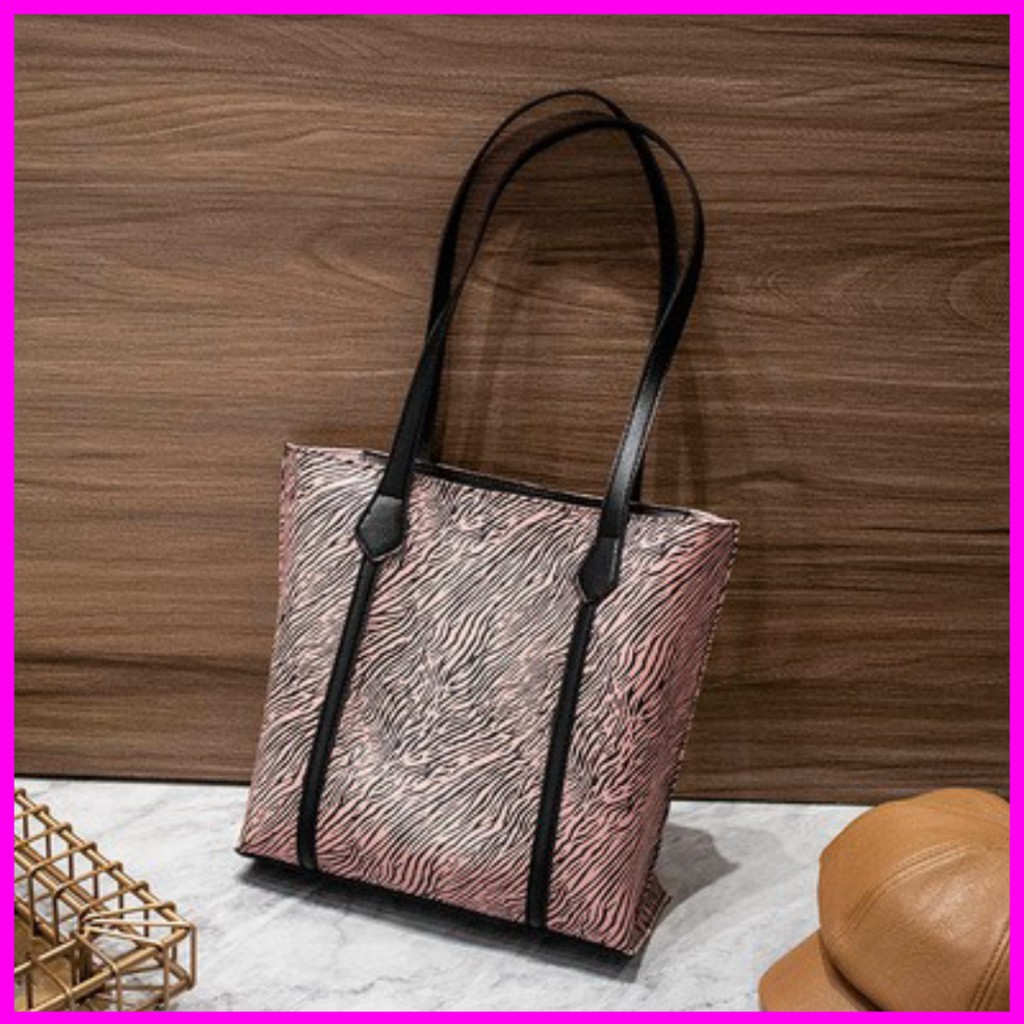 [Hàng loại 1] Túi kẹp nách vân ngựa vằn phong cách Retro KN07 túi đeo vai