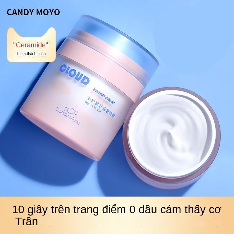 CandyMoyo Kem trang điểm làm sáng da tông màu kem che khuyết điểm trang điểm nude dưỡng ẩm