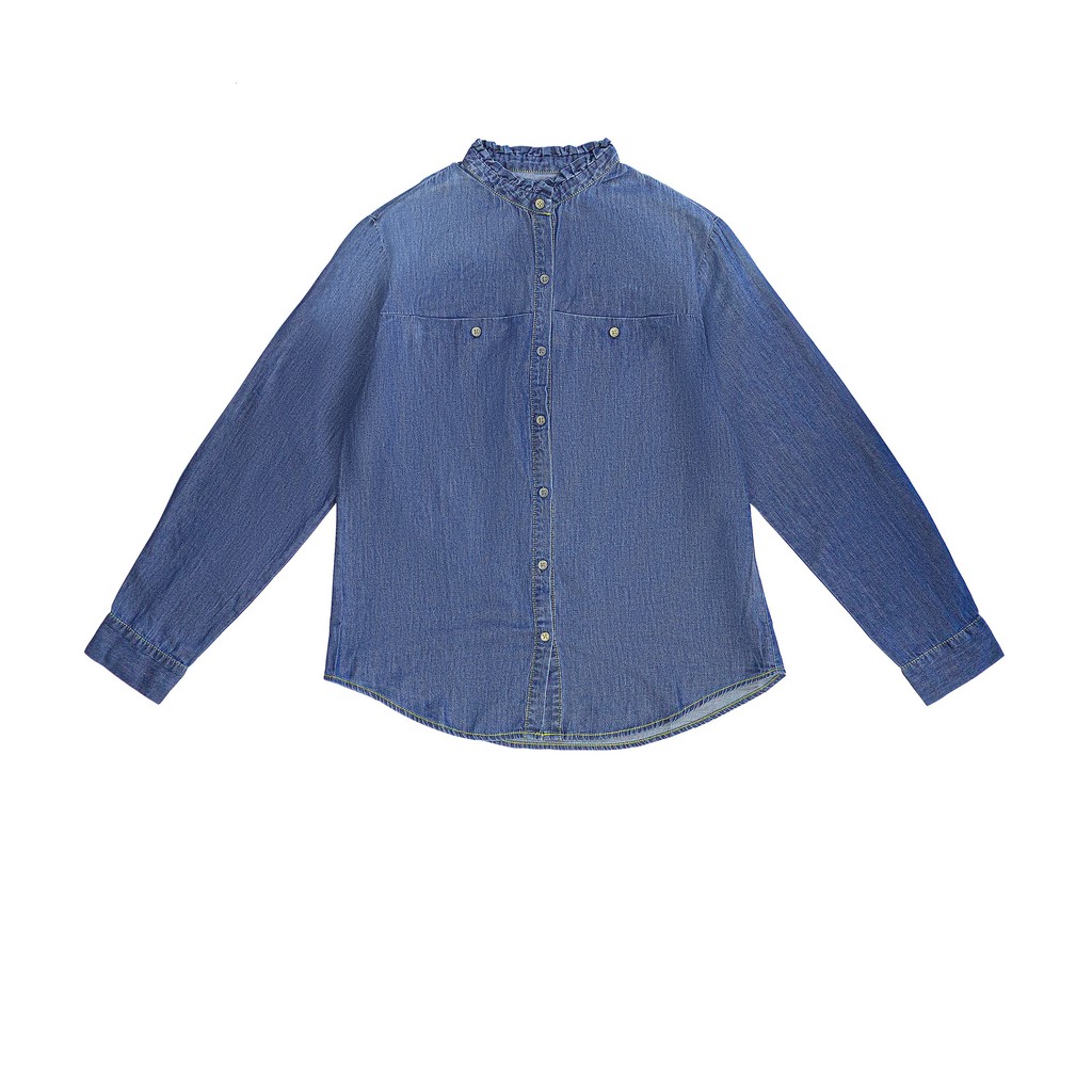 Áo sơ mi jean nữ dài tay MESSIJEANS SJW-674-18