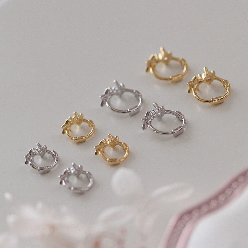 Khuyên Tai Tròn Bộ Khuyên Tai Tròn Đính Đá Zircon Ngôi Sao Thời Trang Không Gây Dị Ứng Cho Nữ