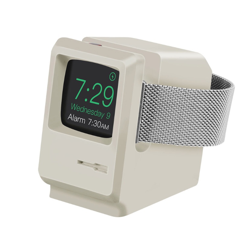 (3C) Giá Đỡ Đồng Hồ Để Bàn Bằng Silicon Phong Cách Retro