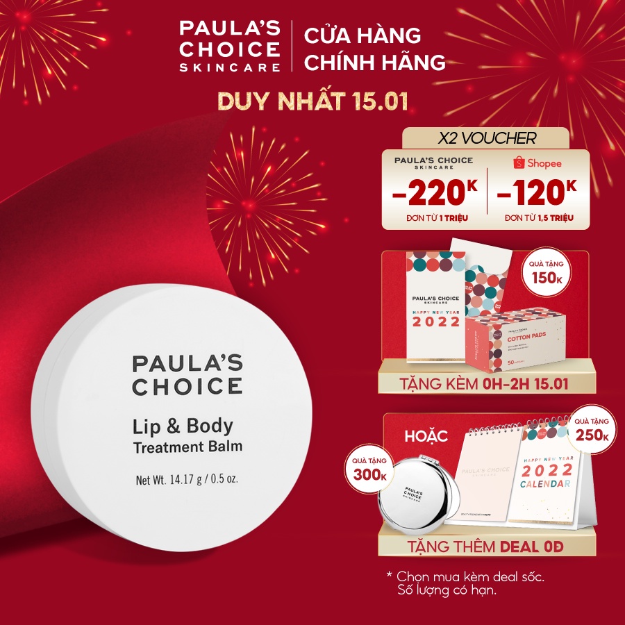 Sáp dưỡng ẩm chống nẻ cho da mềm mịn tức thì Paula’s Choice Lip &amp; Body treatment balm 14.17g 5500