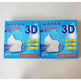 combo 10 hộp khẩu trang 3D Mayan, hộp 10 chiếc