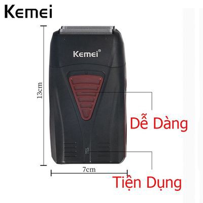 Máy cạo râu khô Kemei KM 3381 cho barber barbershop lưỡi kép [ chính hãng]