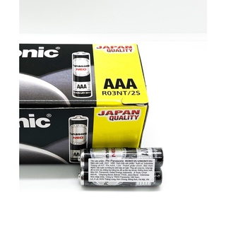Vỉ 2 viên pin aaa panasonic r03nt/2s 1,5v không chì , không chảy nước - hàng chính hãn