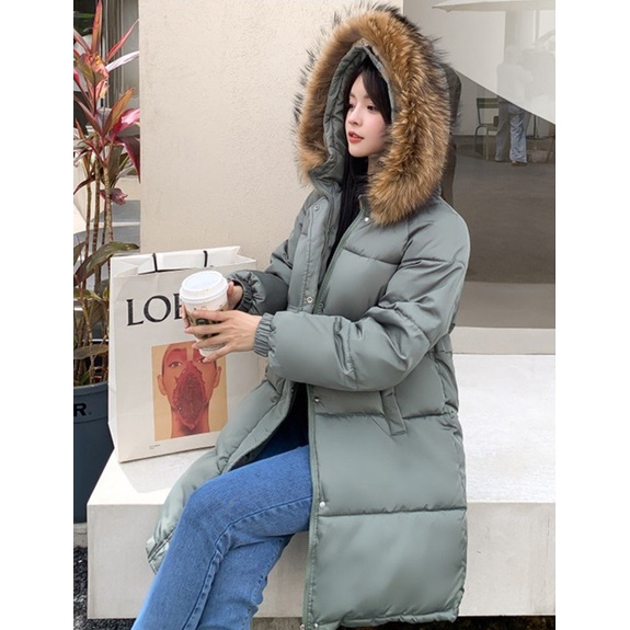 Áo phao nữ đại hàn lông vũ loại 1 cho nữ dáng dài cực hot | BigBuy360 - bigbuy360.vn