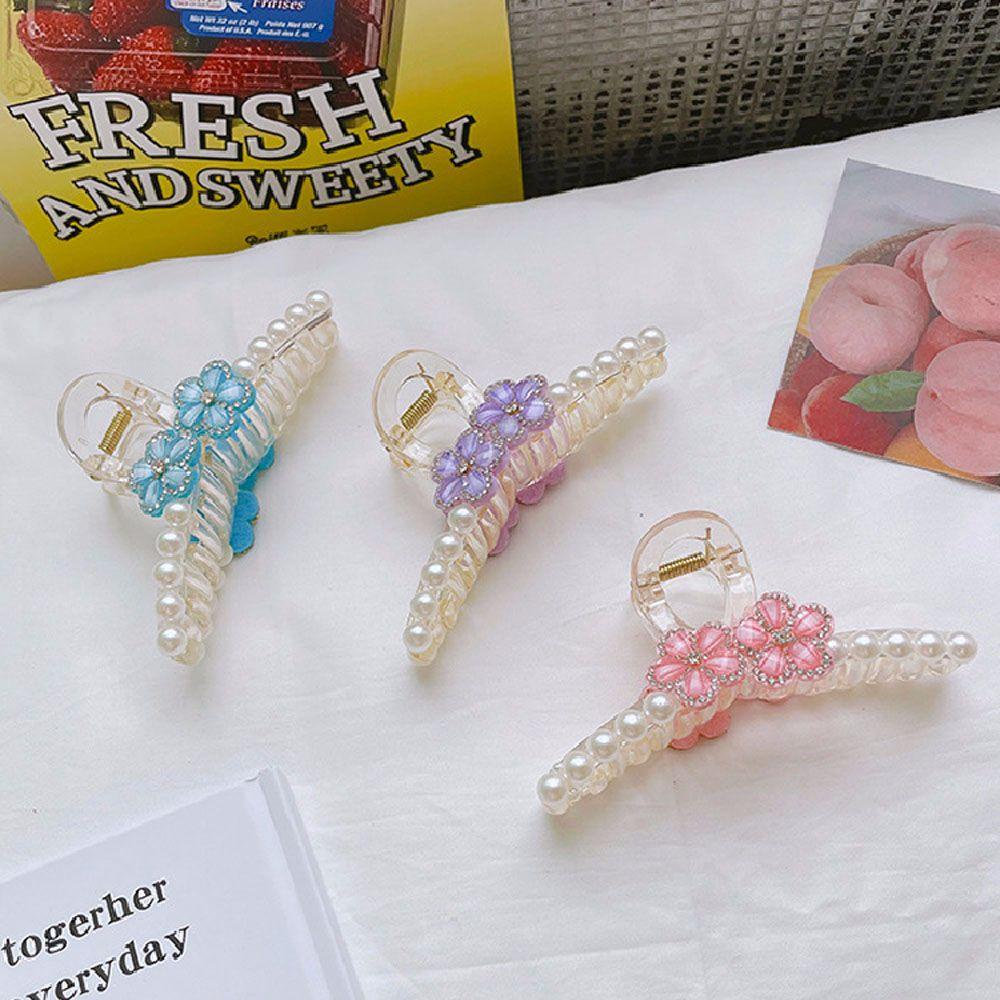 Kẹp Tóc Càng Cua Bằng Acrylic Phong Cách Hàn Quốc WMES15H