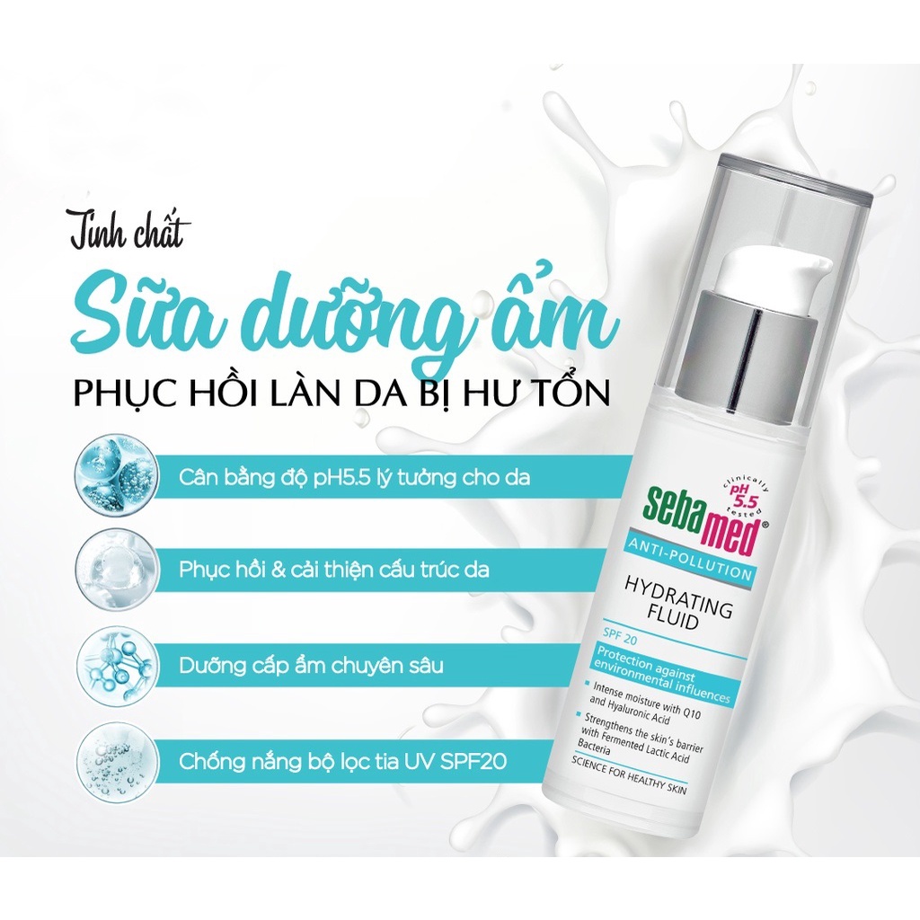Sữa Dưỡng Sebamed Cấp Ẩm Bảo Vệ Da SPF20 pH5.5 30ml