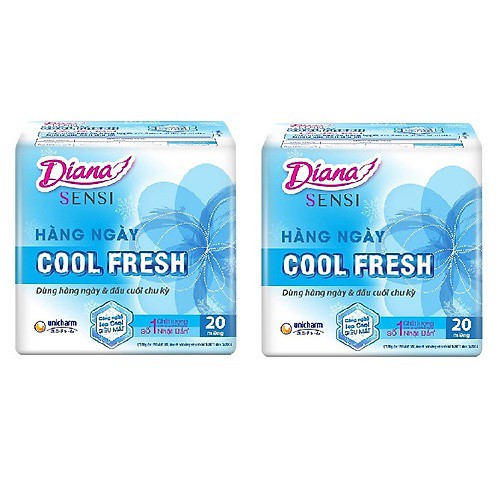 Băng Vệ Sinh Diana Hàng Ngày Sensi Cool fresh 20 Miếng