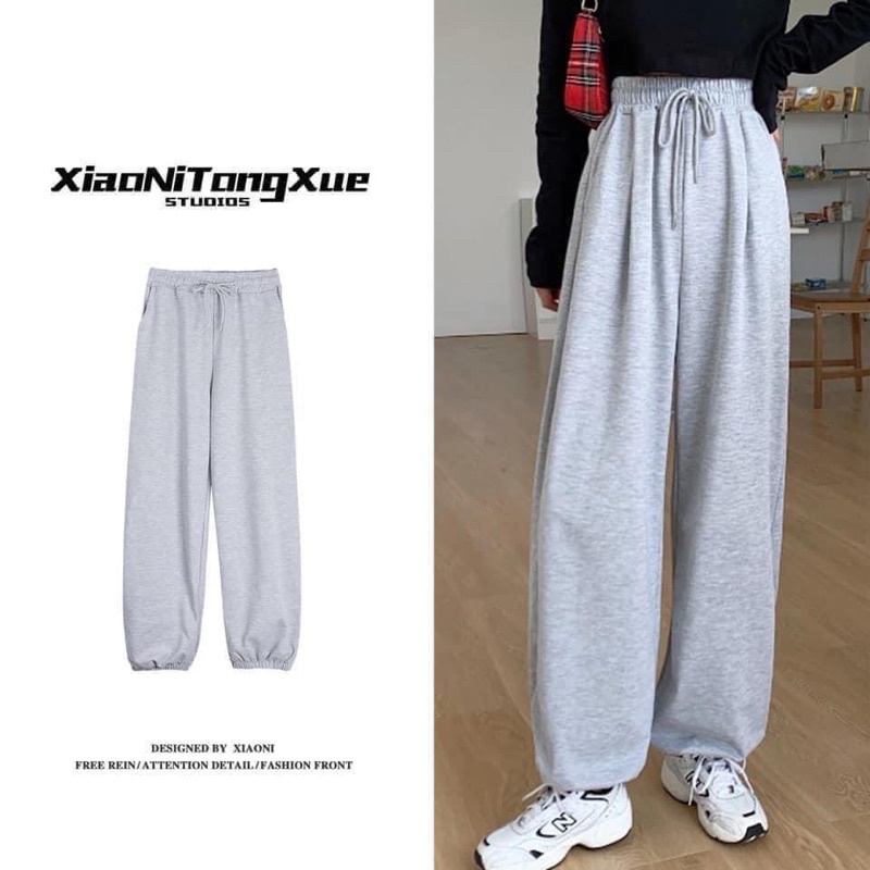 [SIEU SALE] Quần bom chun ống -quần joger trơn unisex full màu (sẵn hàng)