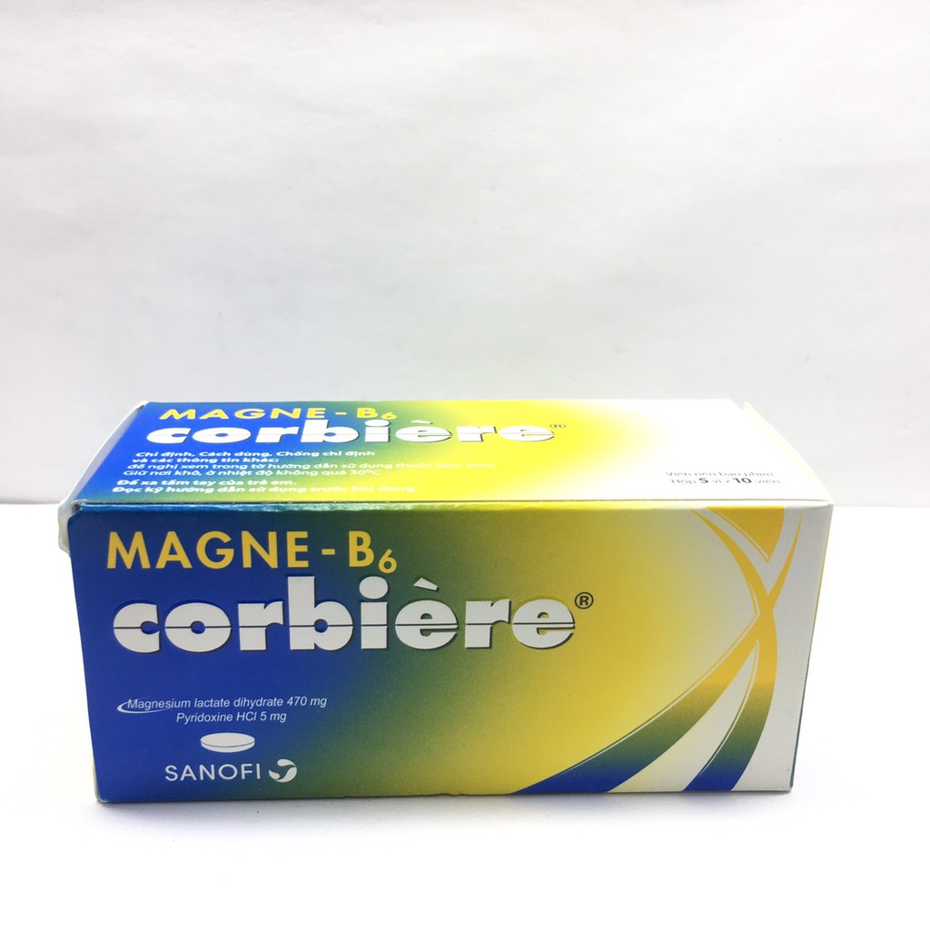 Magne B6 corbiere hộp 5 vỉ x 10 viên