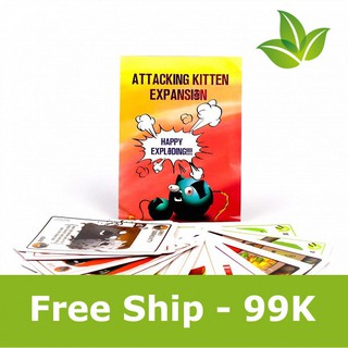 Trò chơi Board Game BG1013 Mèo Nổ Bản Mở Rộng #2 Attacking Kittens Xhấp dẫn