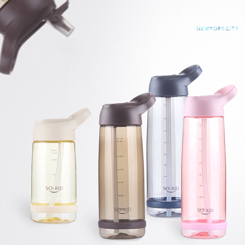 Bình Nước Thể Thao Dung Tích Lớn Có Tay Cầm Và Ống Hút Tiện Dụng