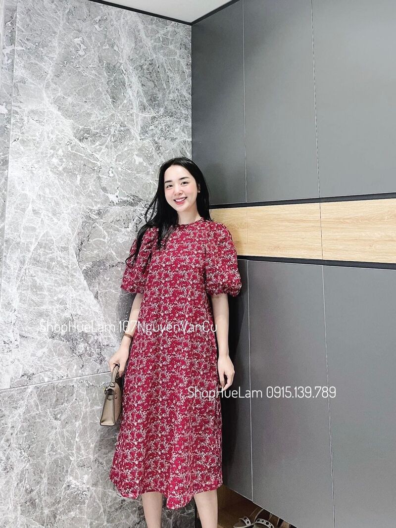 Váy Hoa Nhí Vintage Dáng Dài thiết kế kiểu Hàn Quốc cao cấp | BigBuy360 - bigbuy360.vn