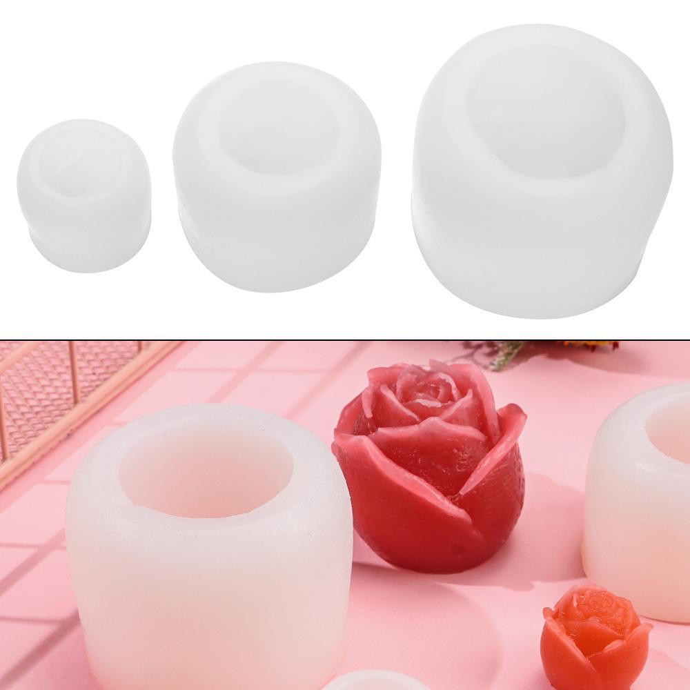 ESPO Khuôn Silicone Làm Đá Viên Tạo Hình Hoa Hồng 3D Độc Đáo Tiện Dụng