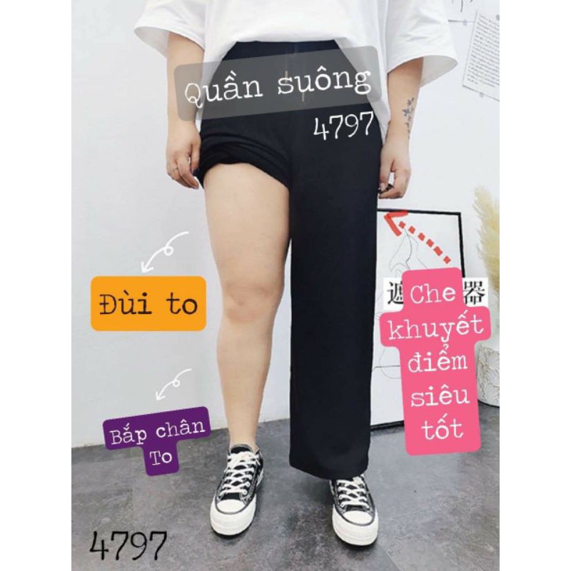 GIÁ BUÔN Ms098)QUẦN ỐNG RỘNG BIGSIZE/QUẦN TÂY BIGSIZE CHẤT VITEK HÀN CHE dáng MS098 | BigBuy360 - bigbuy360.vn