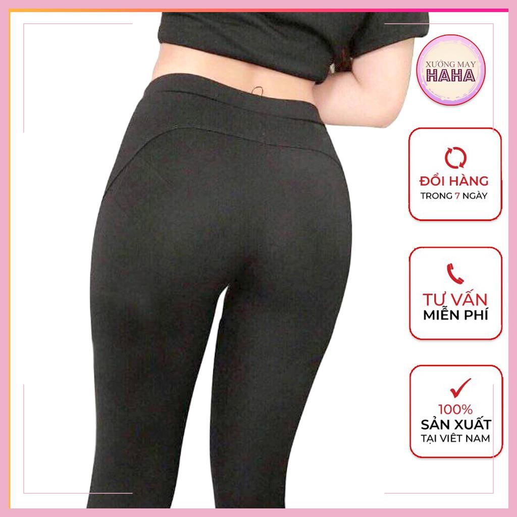 Quần legging nữ nâng mông 3 màu , Quần legging dài nâng mông có size lớn