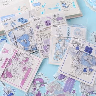 Set 40 sticker dán trang trí dễ thương