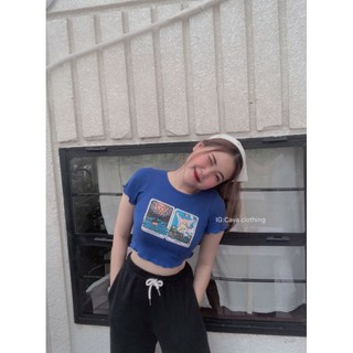 Áo croptop in hình