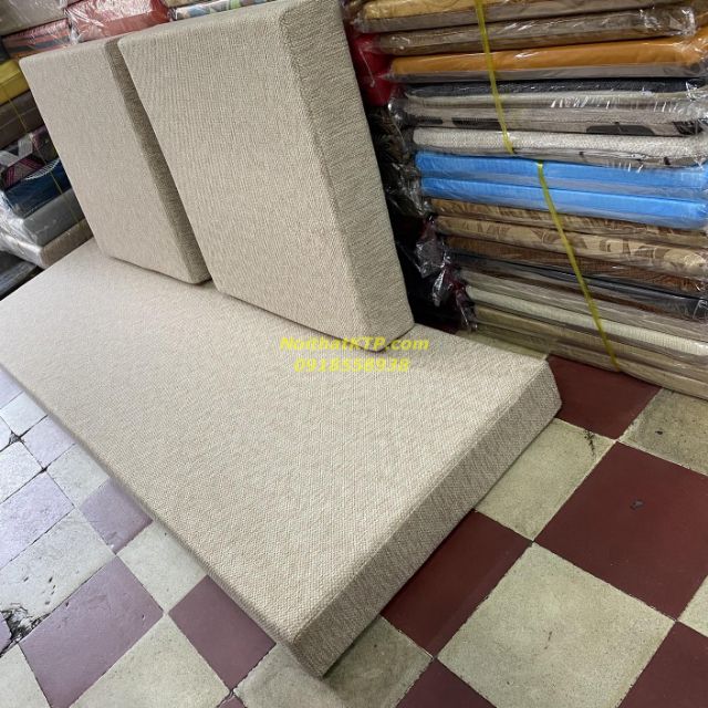 Bộ nệm salon vải bố dày 10cm cao cấp