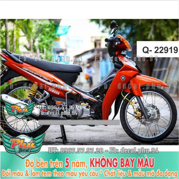 Tem rời Sirius Crypton cam đen (P) -1
