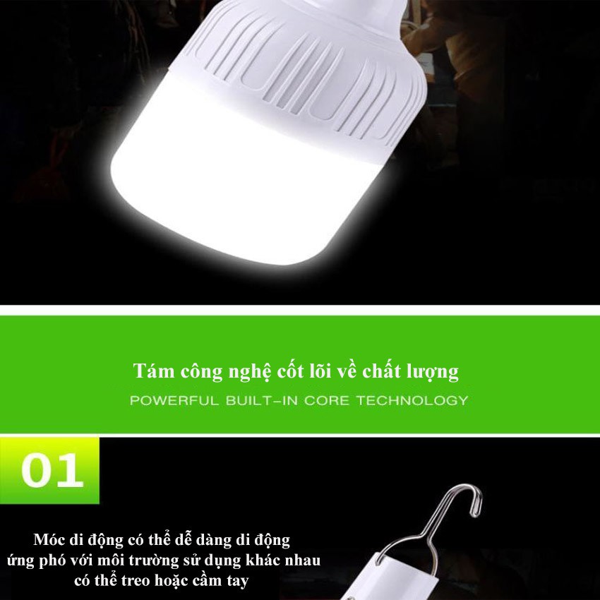 Bóng Đèn Led Sạc Tích Điện Đa Năng BI Jun.Home