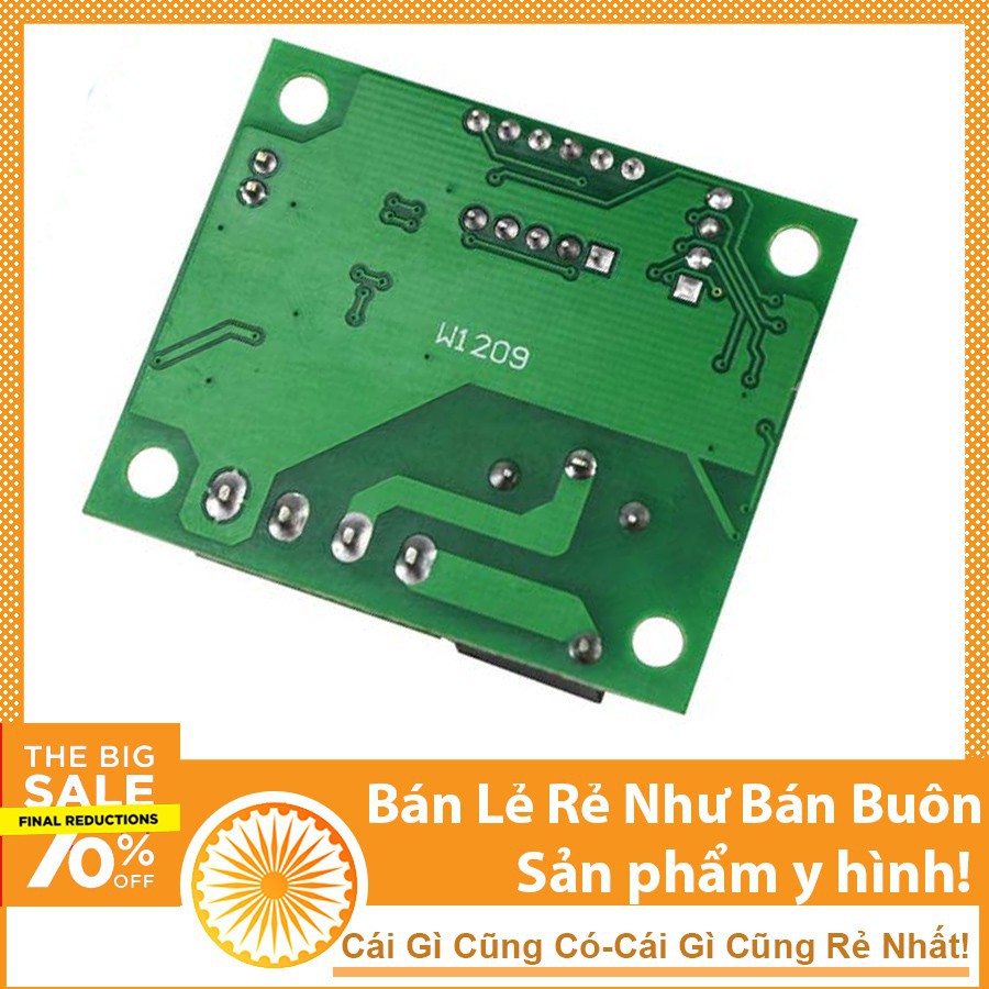 Mạch Cảm Biến Kiểm Soát Nhiệt Độ Ấp Trứng W1209 Relay 12VDC XH-W1209