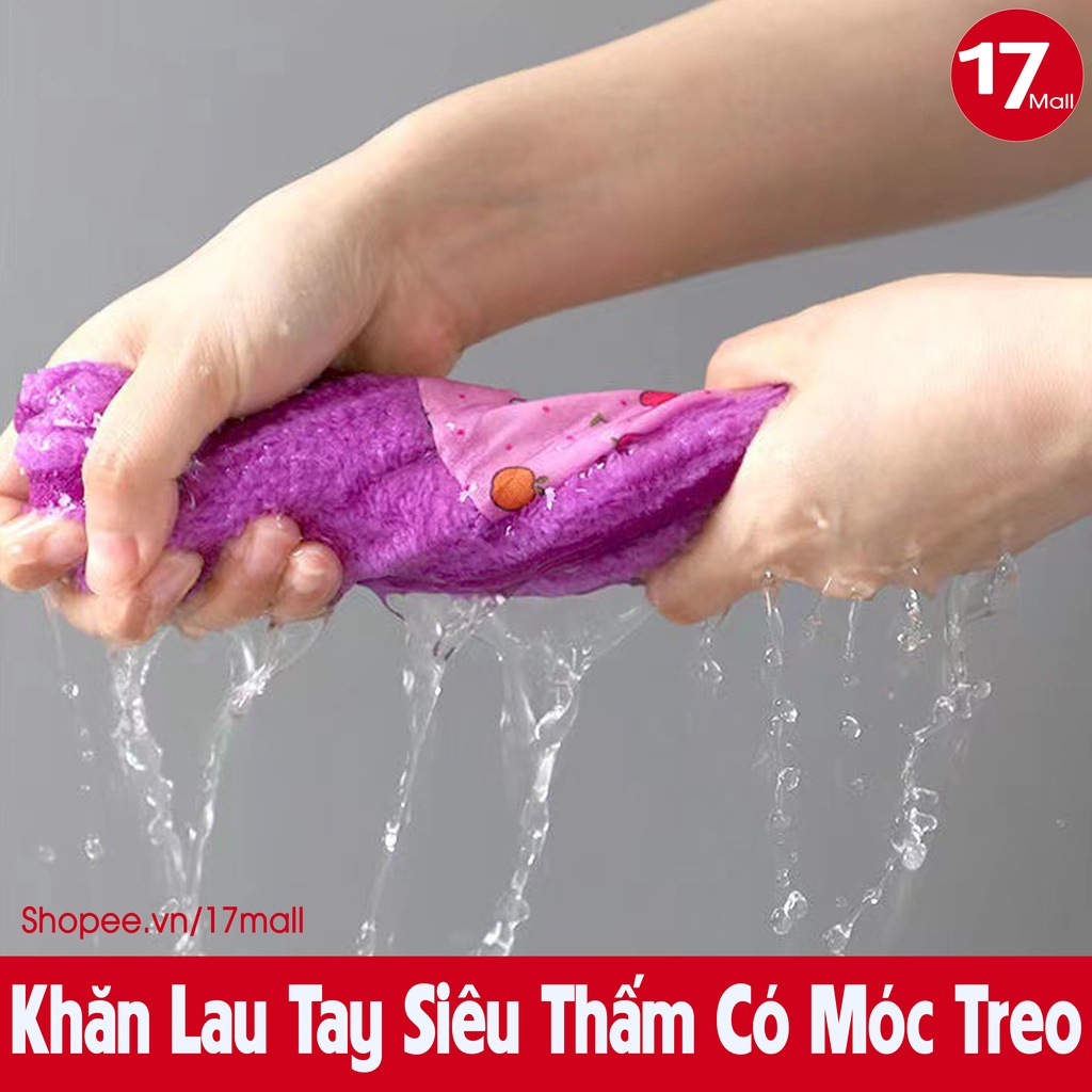 Khăn lau tay nhà bếp siêu thấm nước (Giao Màu Ngẫu Nhiên)