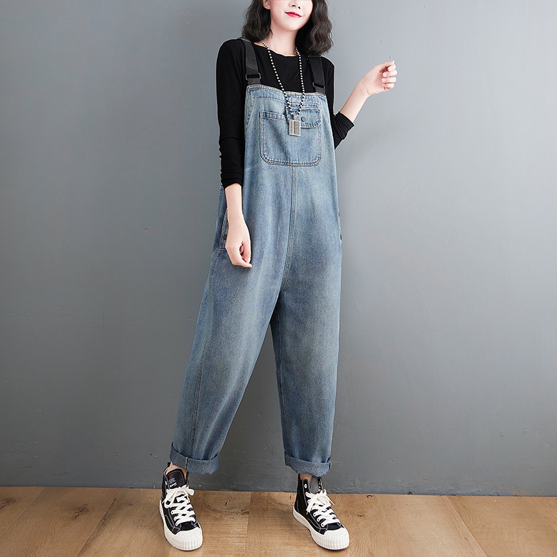 B34 Quần yếm bò bigsize dáng dài kiểu dáng cá tính năng động