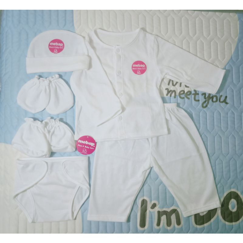 Bộ 6 món sơ sinh vải mềm mịn mát Mẹ Bắp