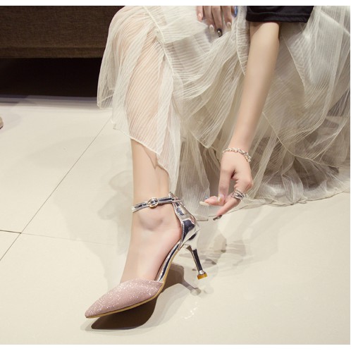 🌸🌸Giày Cao Gót / Sandal Lấp Lánh Công Chúa 8 Phân 🌸Sang Chảnh Dễ Thương