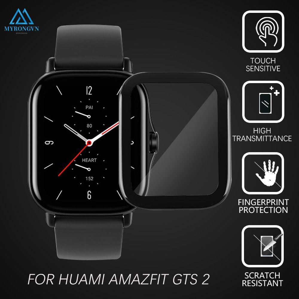 Phim dán bảo vệ toàn màn hình 3D trong suốt mềm sợi fiber thủy tinh cho Huami Amazfit GTS GTS 2