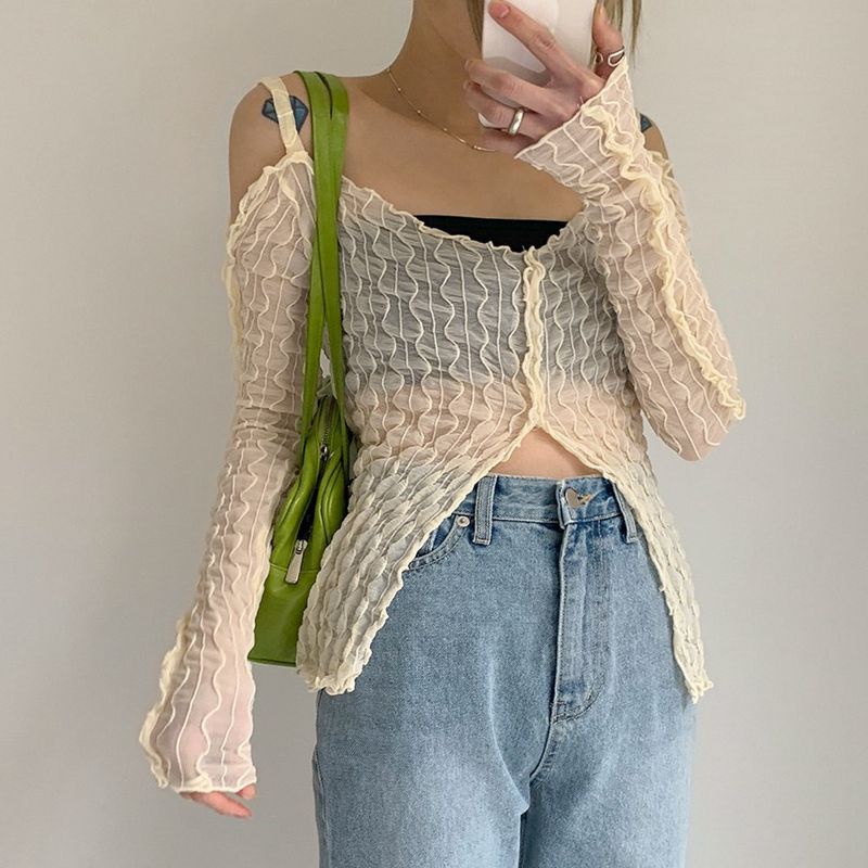 Áo DUNEA trễ vai đơn giản thời trang quyến rũ cho nữ