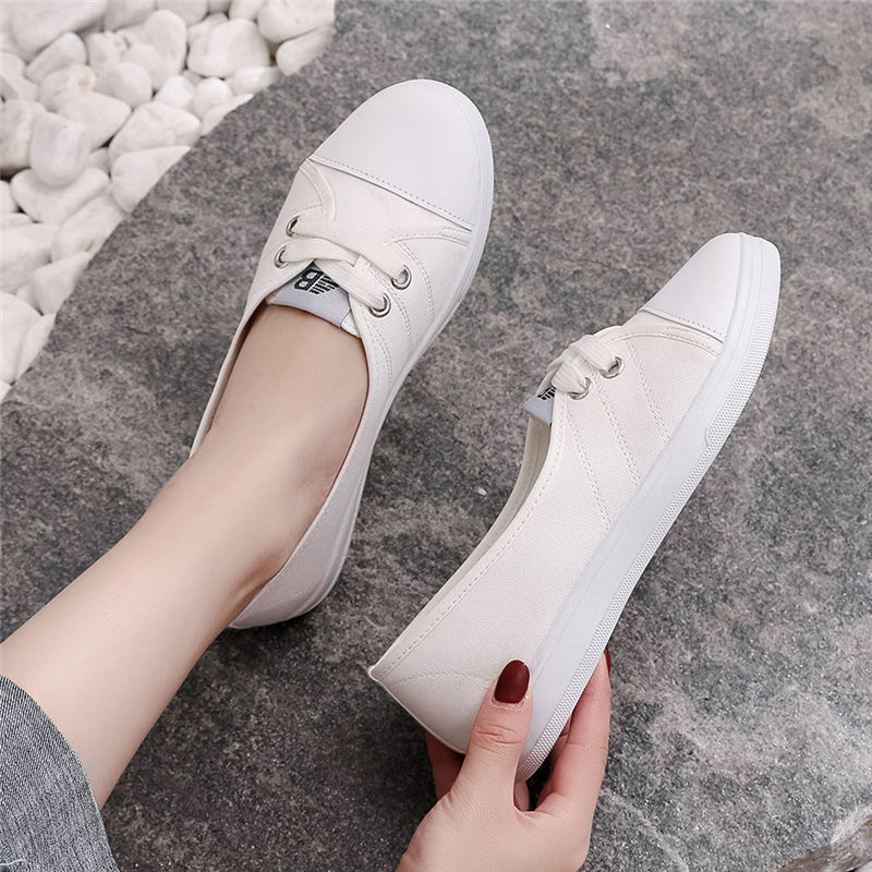 Women's White Shoes Breathable Canvas Shoes | BigBuy360 - bigbuy360.vn