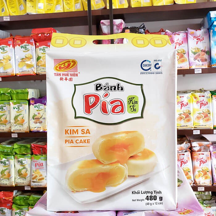 BÁNH PÍA KIM SA TRỨNG MUỐI TÂN HUÊ VIÊN - GÓI 500G