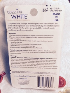 BÚT TẨY TRẮNG RĂNG DAZZLING WHITE. Mỹ. 2g