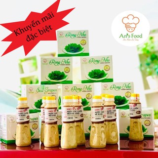 [MUA 2 TẶNG 1] Rong nho tách nước cao cấp AN'S FOOD 100% thiên nhiên 200gr