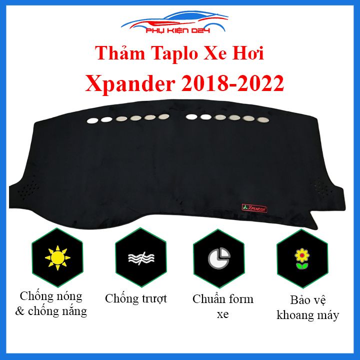 Thảm taplo Xpander da 2018-2019-2020-2021-2022 chống nắng nóng làm mát xe mở rộng tầm nhìn