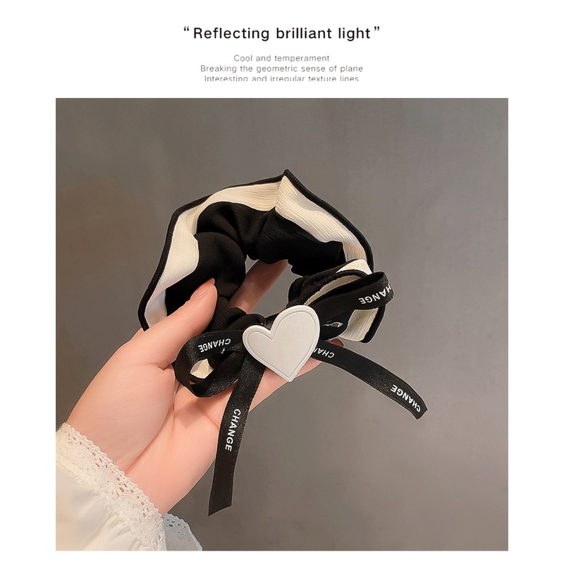 Dây buộc tóc thắt nơ màu sắc xinh xắn thời trang cho nữ