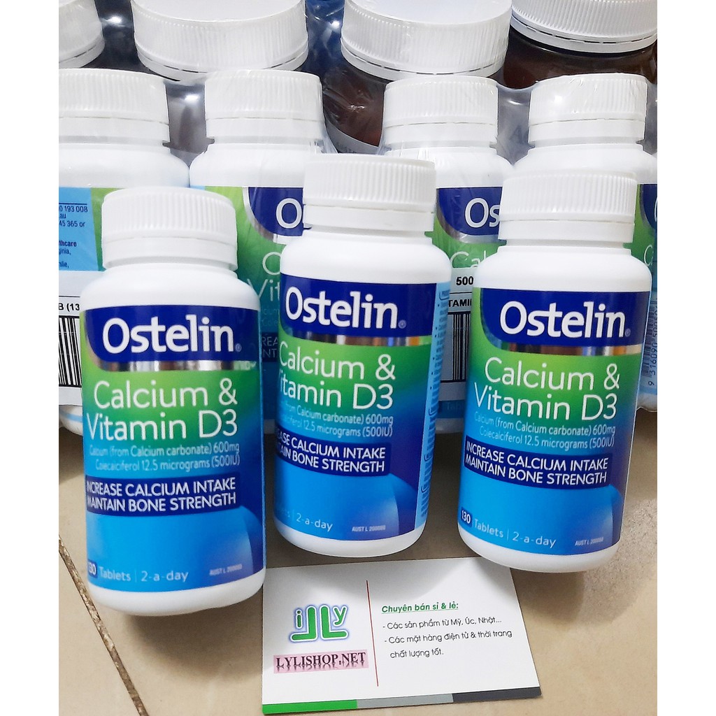 date 7/2025 - Viên uống Ostelin Calcium & Vitamin D3 cho bà bầu chai 130 viên của Úc