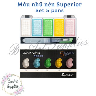 [HỌA CỤ ONLINE ] Màu nhũ nén Superior